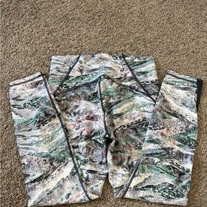 Lululemon Athletica Green and Black Leggings